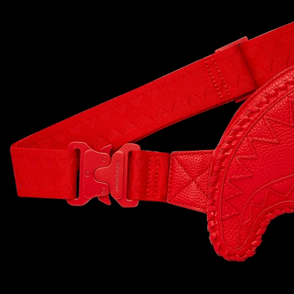 Christmas Gift๐SPRAYGROUND ๐ฏRed Riviera Sharkmouth Crossbody bag - Picture 4 of 12